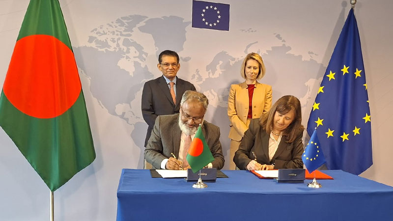 বাংলাদেশ-ইউরোপীয় ইউনিয়নের মধ্যে অংশীদারত্ব চুক্তির অনুস্বাক্ষর সম্পন্ন
